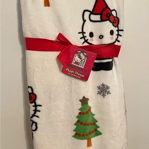 Hello Kitty Christmas Plush Throw Blanket #1 50 x 70 NWT